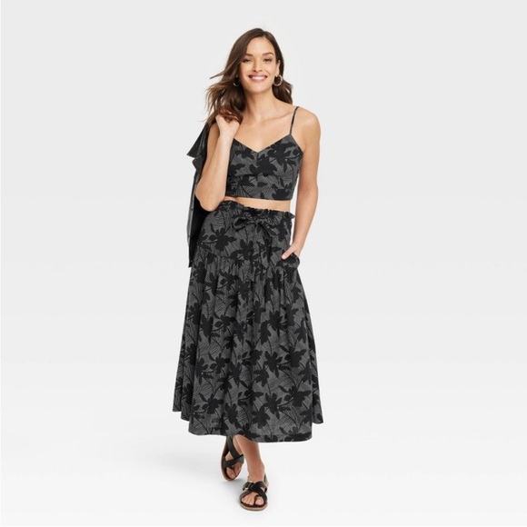 Jupe J.Crew Taille 6 - Vert à Motifs Floraux Brodés - Neuve Avec étiquettes